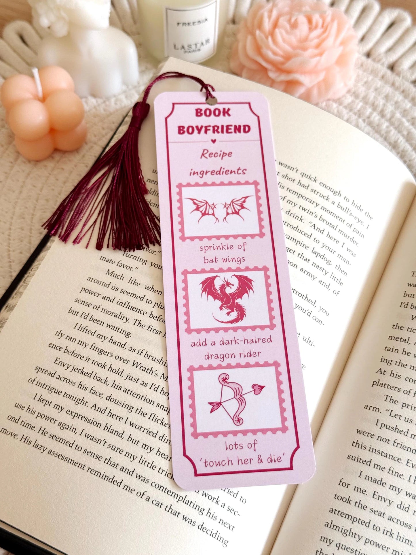 Book Boyfriend Bookmark with Tassel