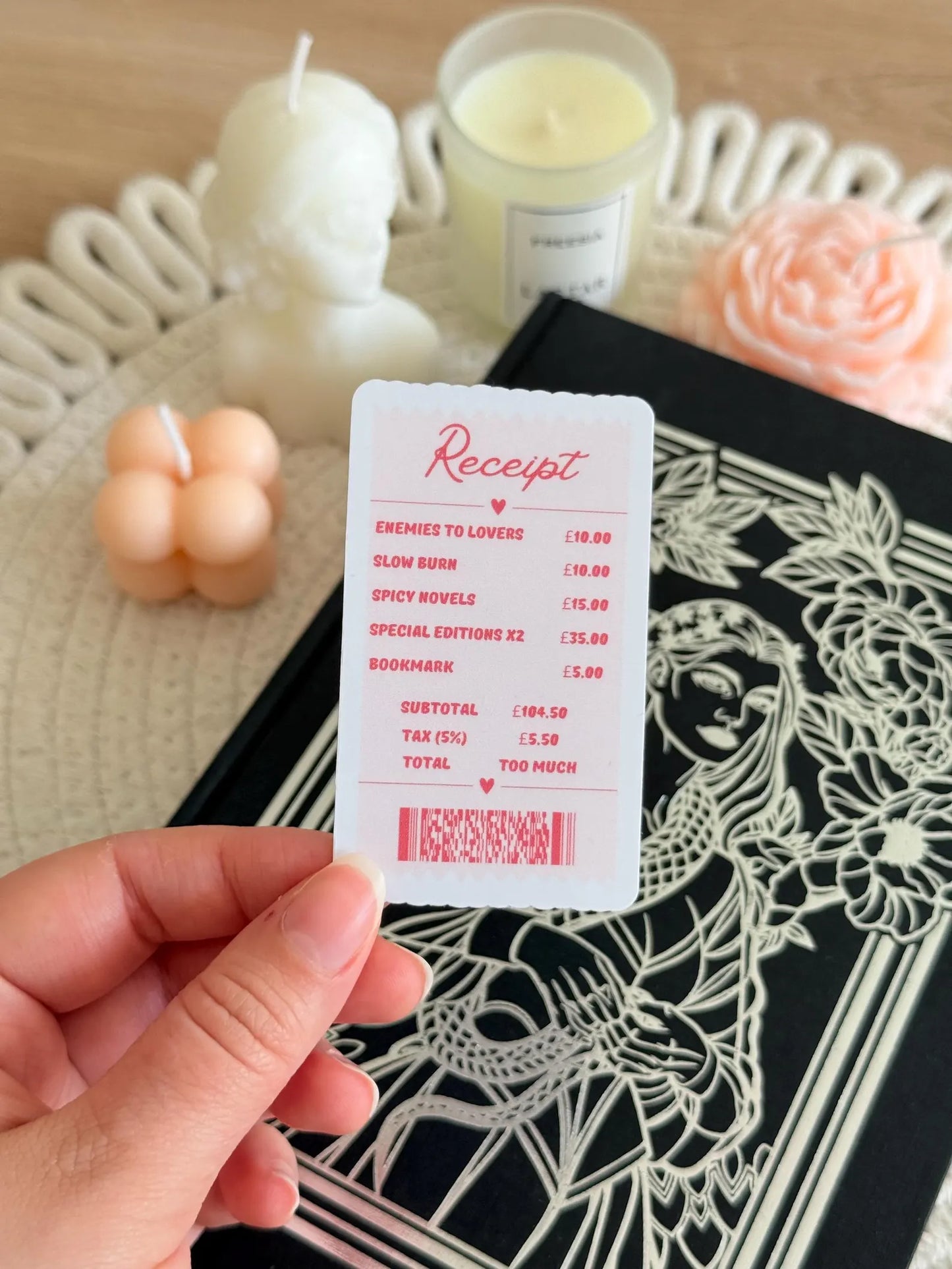 Bookshop Receipt Sticker