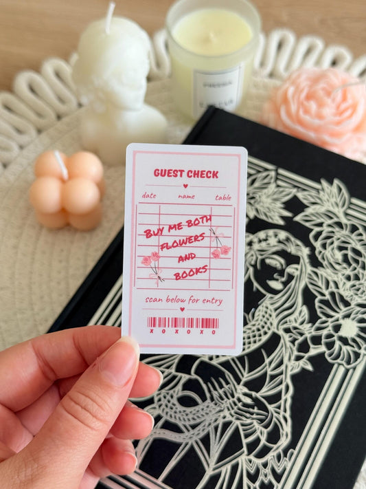 Guest Check Sticker