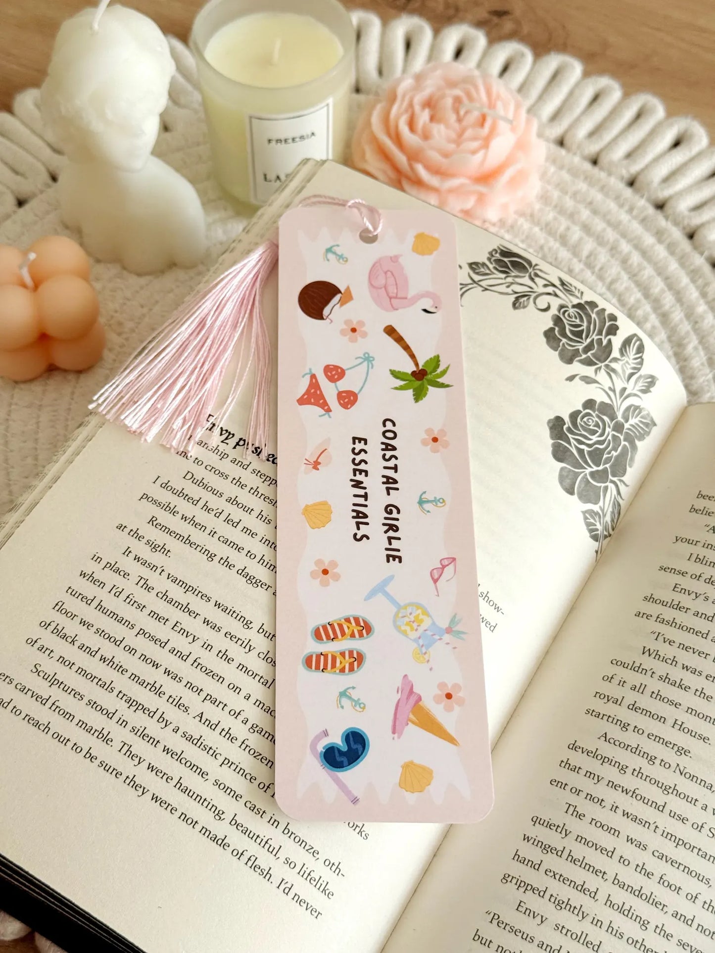 Summer Girlie Essentials Bookmark with Tassel