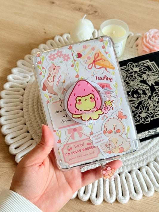 Strawberry Frog Magnetic E-Reader Grip