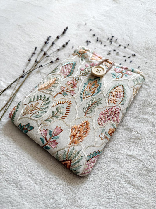 Embroidered Tropical E-Reader Sleeve