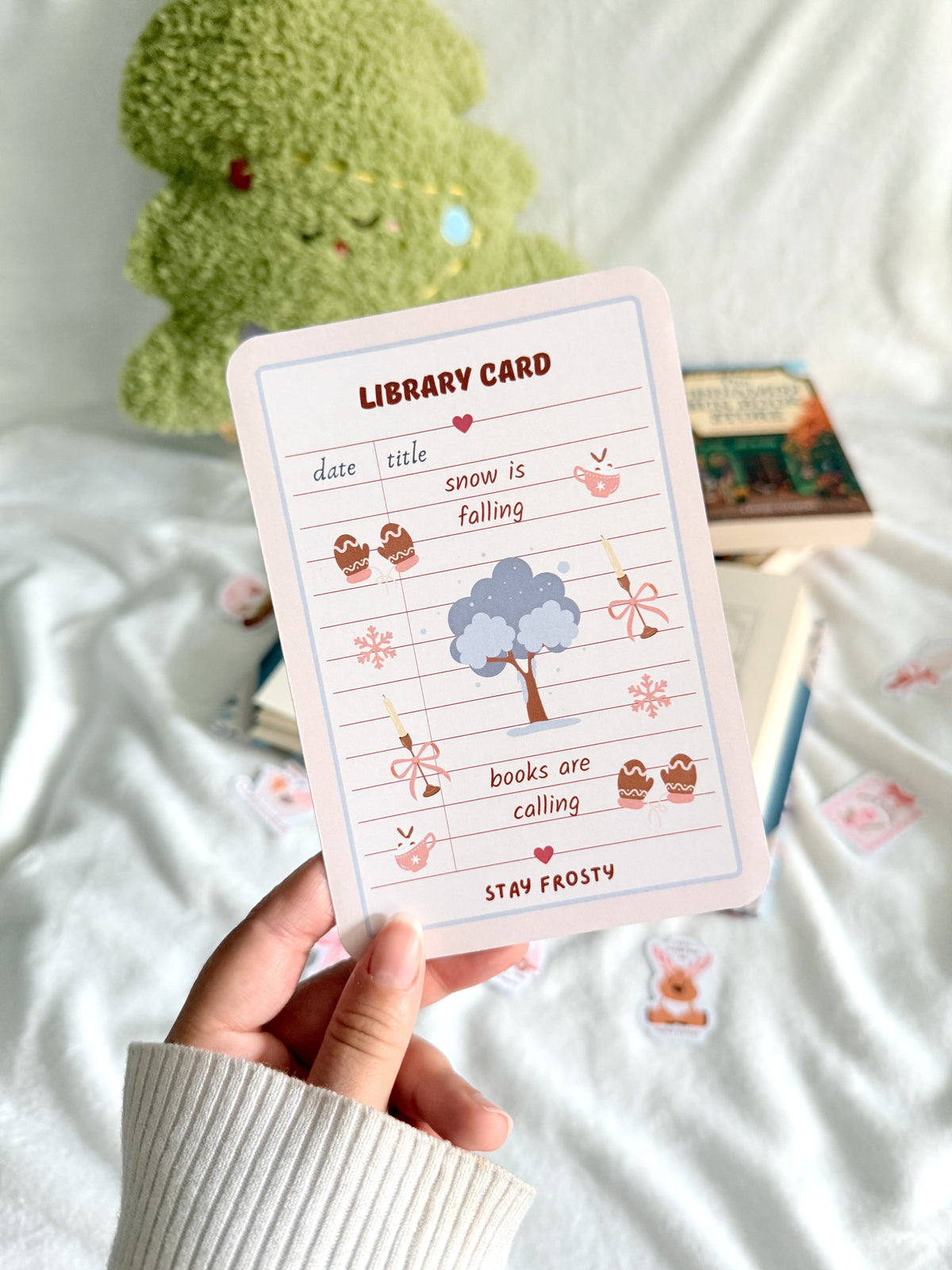 I Smell Snow Library Card Kindle Insert