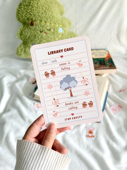 I Smell Snow Library Card Kindle Insert