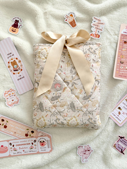 William Morris Bow Tie Book Sleeve (Blush Pink)
