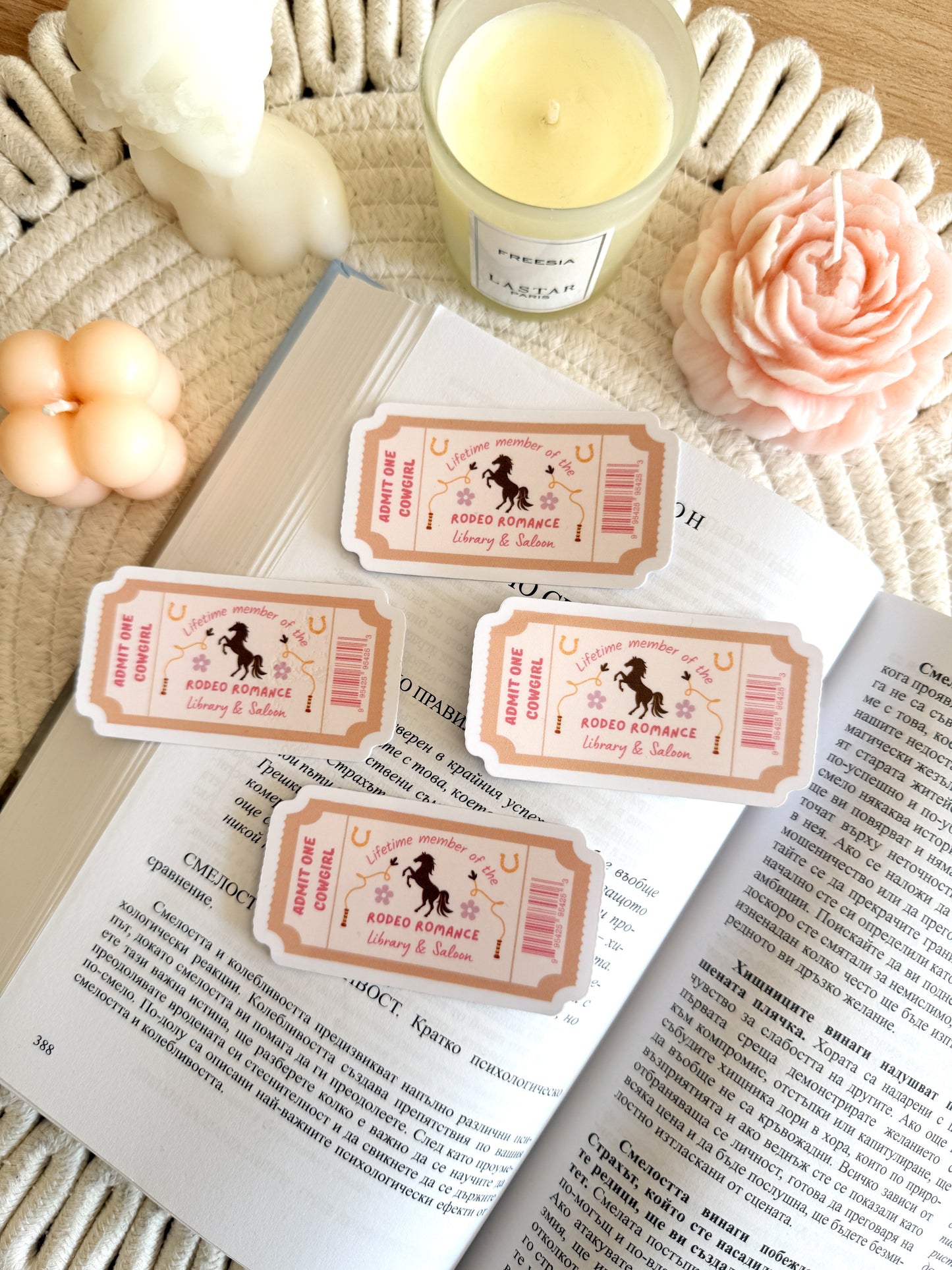 Rodeo Romance Ticket Sticker