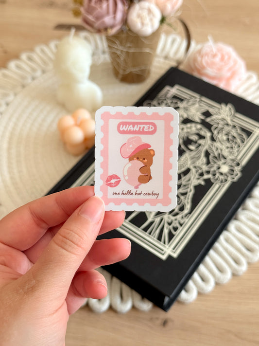 Cowboy Wanted Sticker