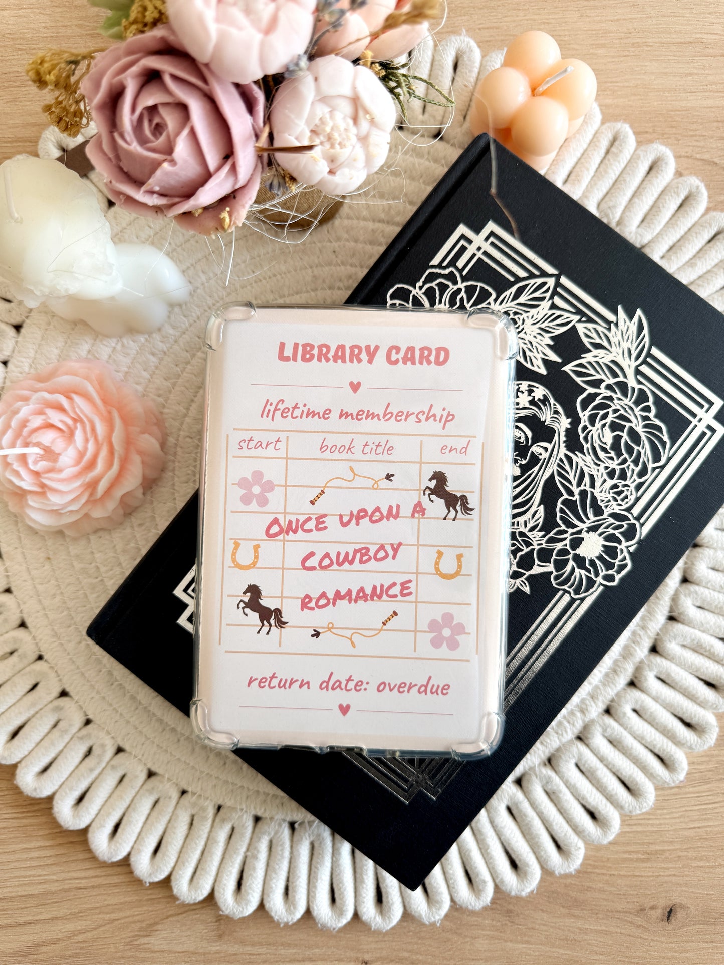 Cowboy Library Card E-Reader Insert