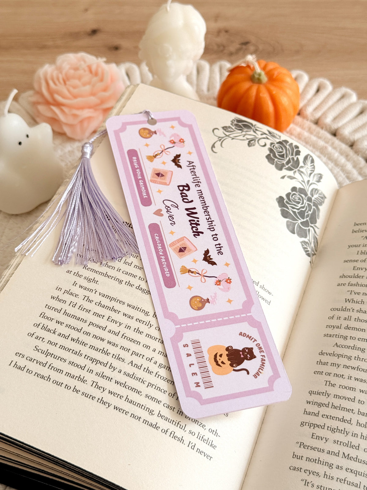 Bad Witch Coven Bookmark with Tassel