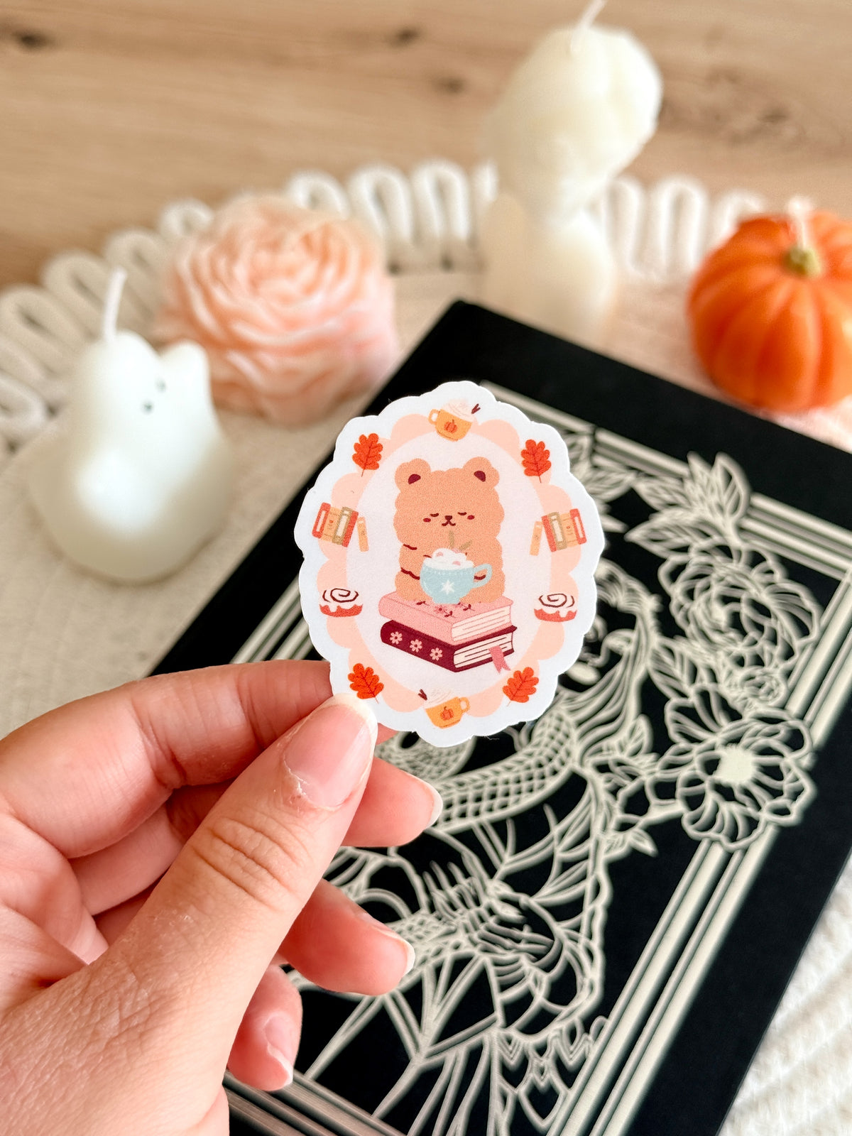 Autumn Bear Sticker