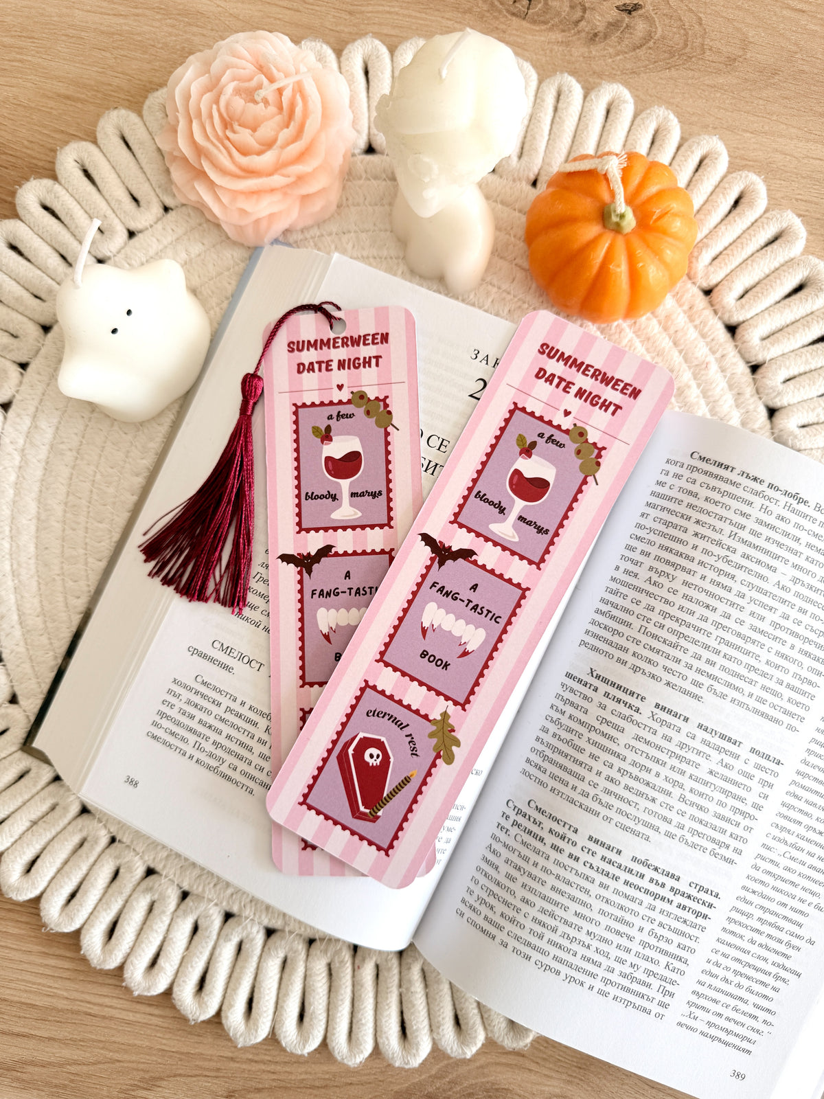 Summerween Bookmark with Tassel