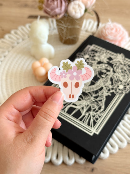 Bull Skull Sticker