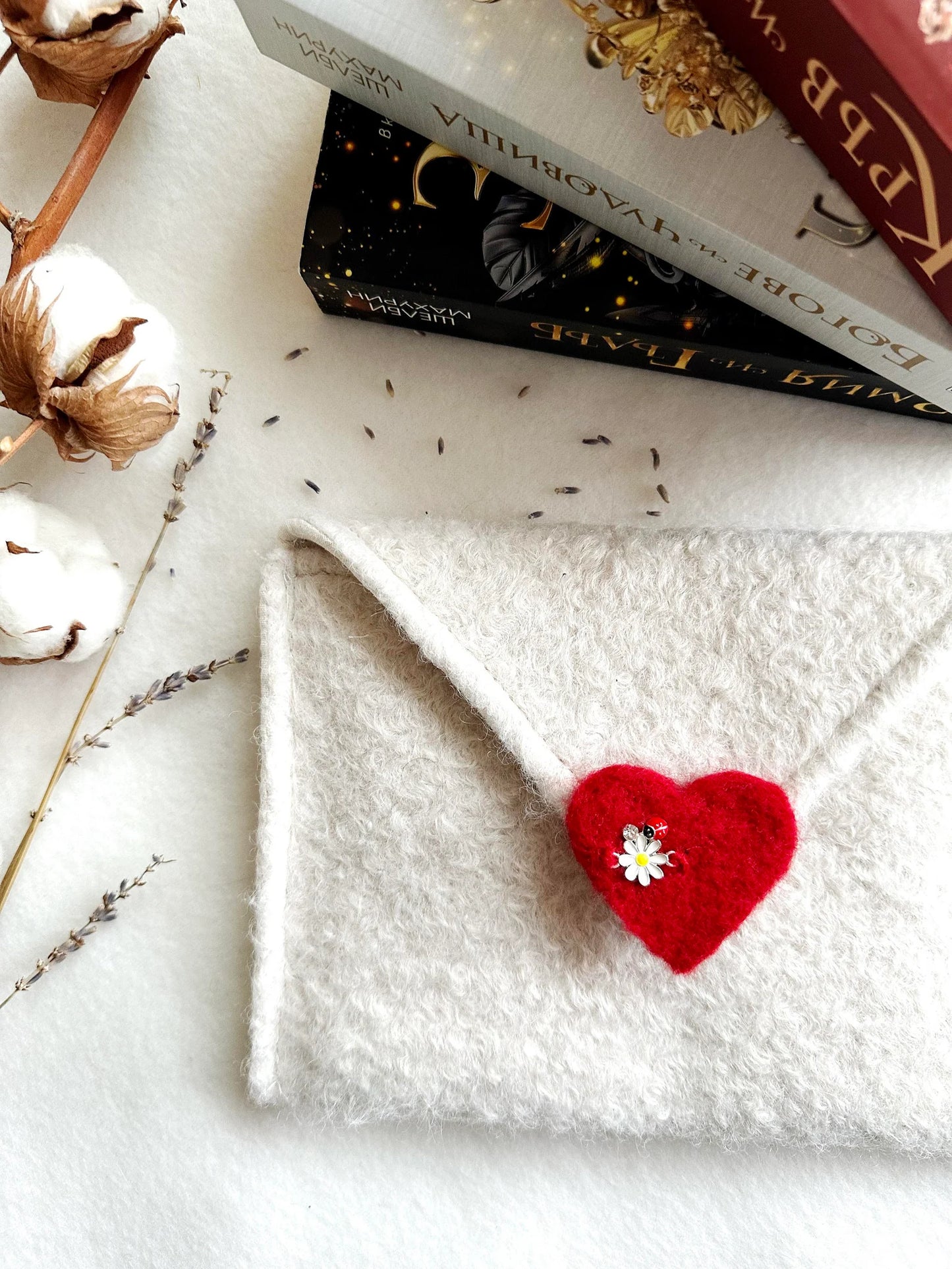 Love Letter Woollen E-Reader Purse