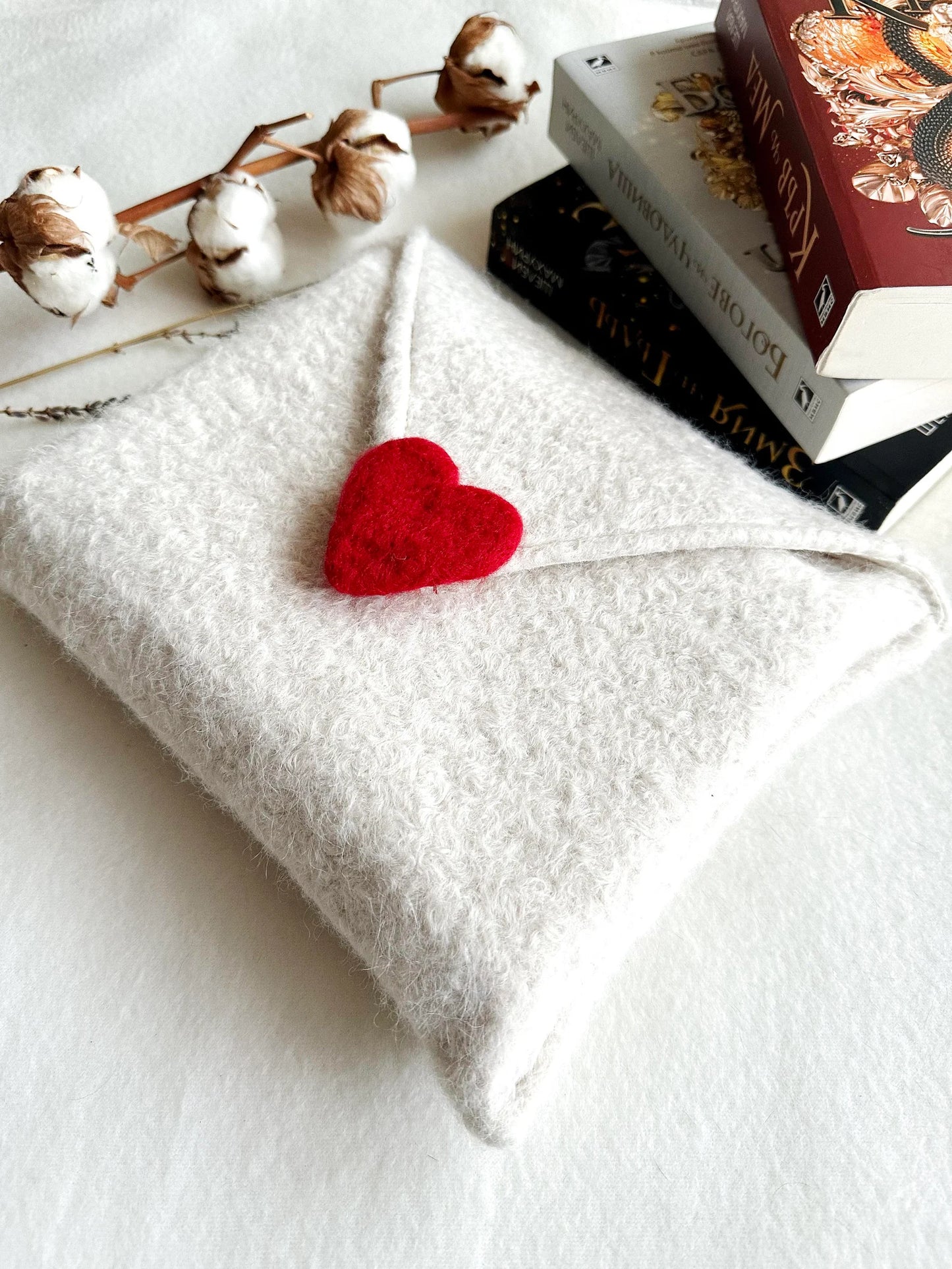 Love Letter Woollen Book Purse