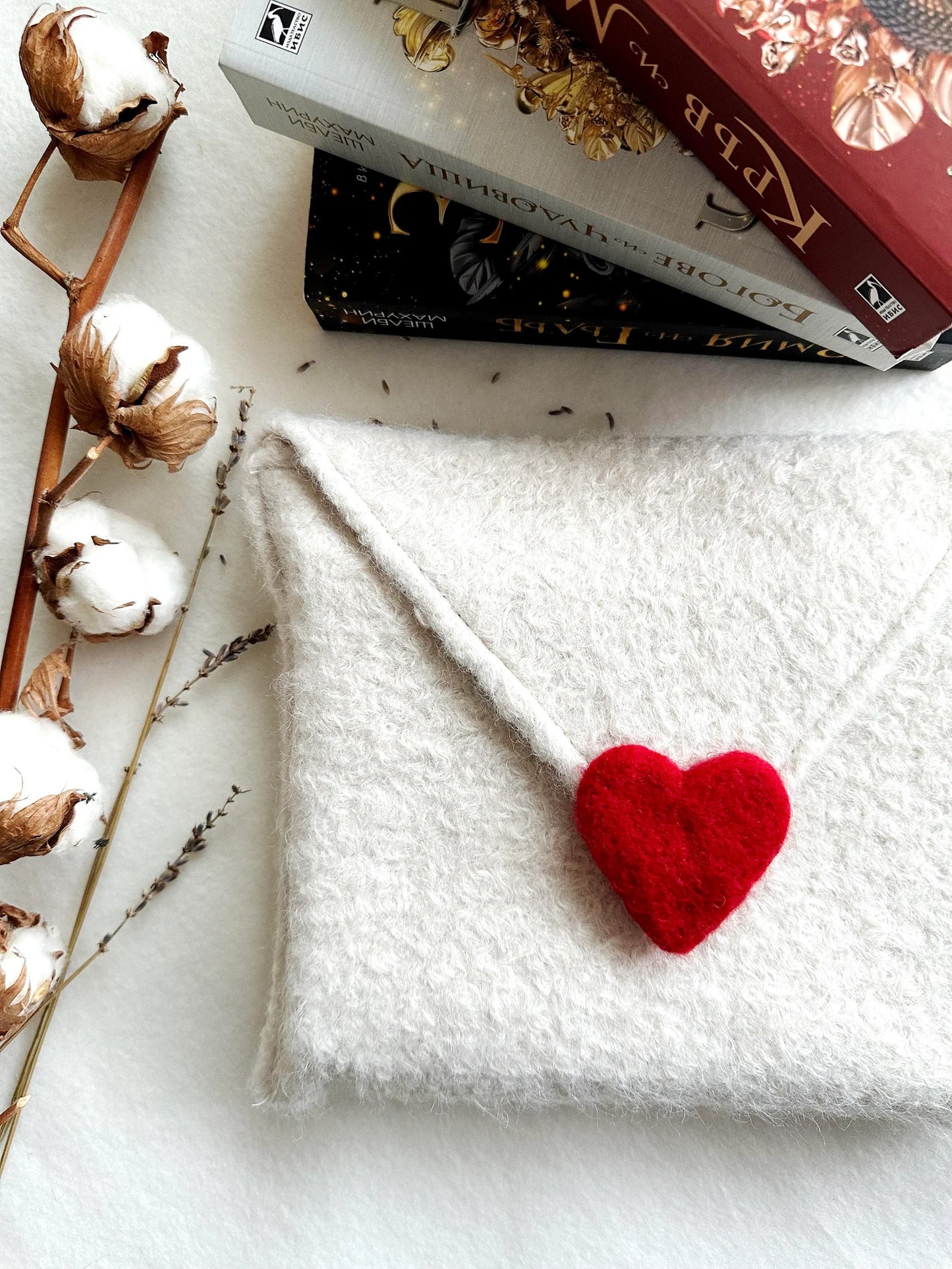 Love Letter Woollen Book Purse