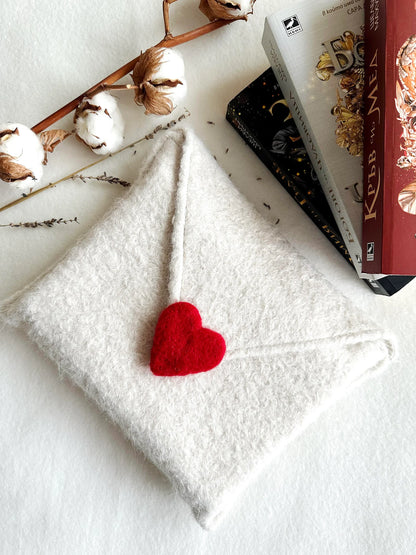 Love Letter Woollen Book Purse