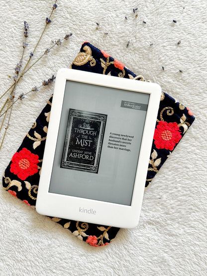 Embroidered Cosmos E-Reader Sleeve