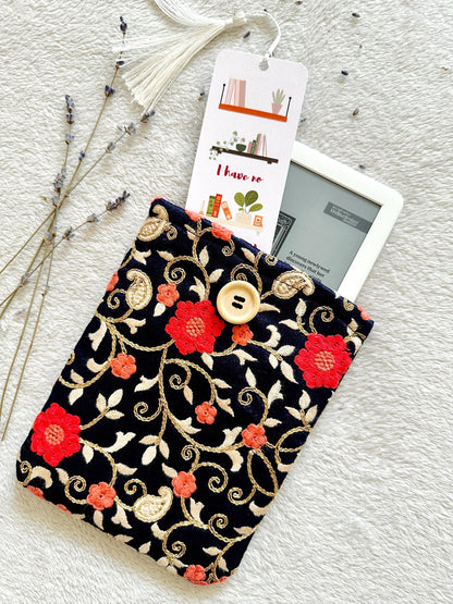 Embroidered Cosmos E-Reader Sleeve