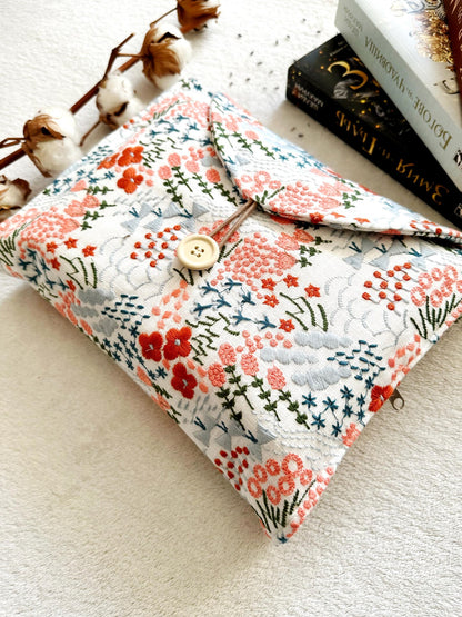 Embroidered Floral Double Book Sleeve