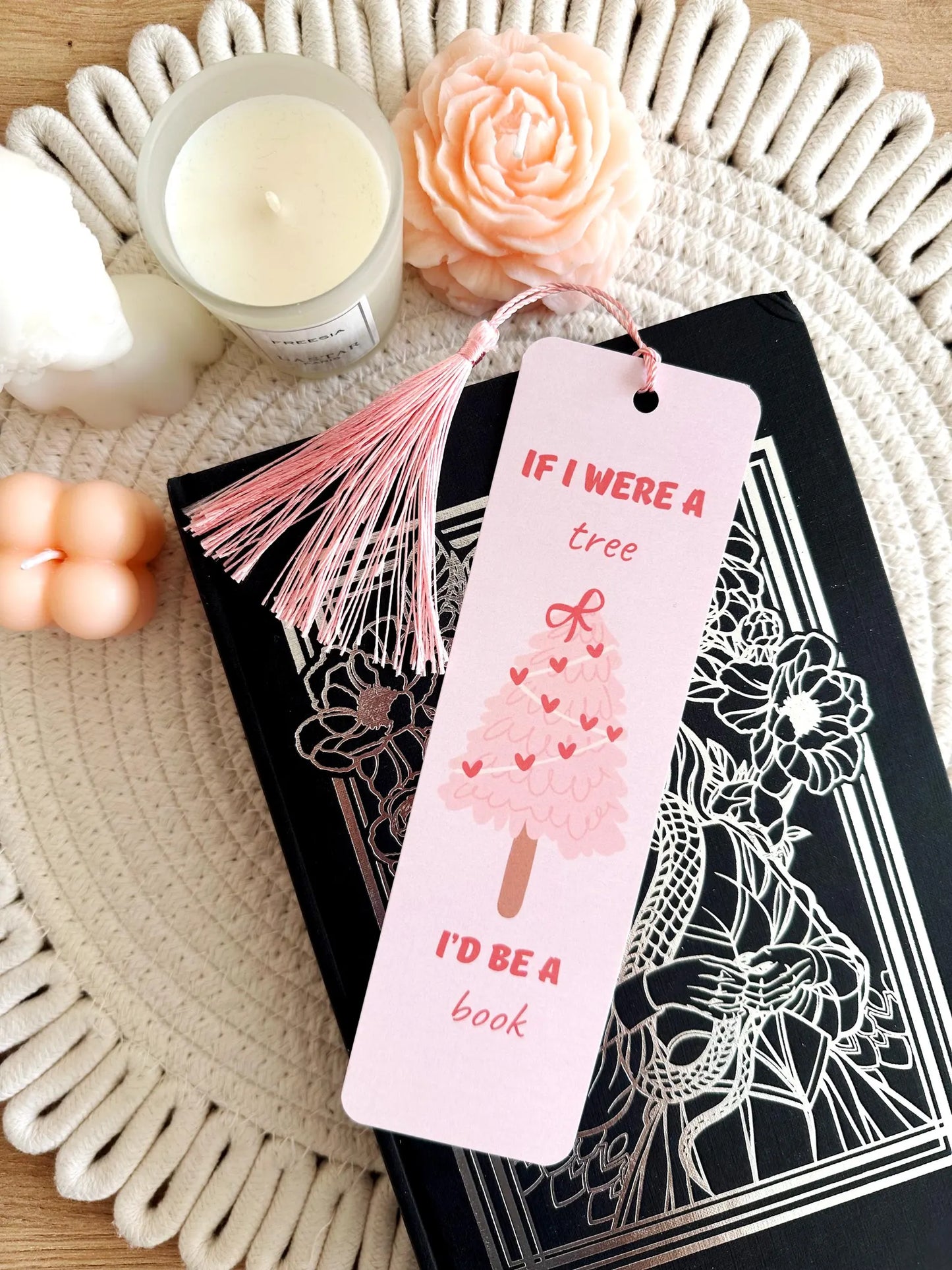 Christmas Tree Bookmark with Tassel