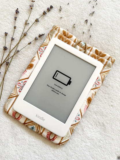 Embroidered Rose Gold E-Reader Sleeve