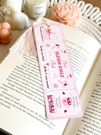 Sleigh Girls Book Club Ticket Bookmark with Tassel