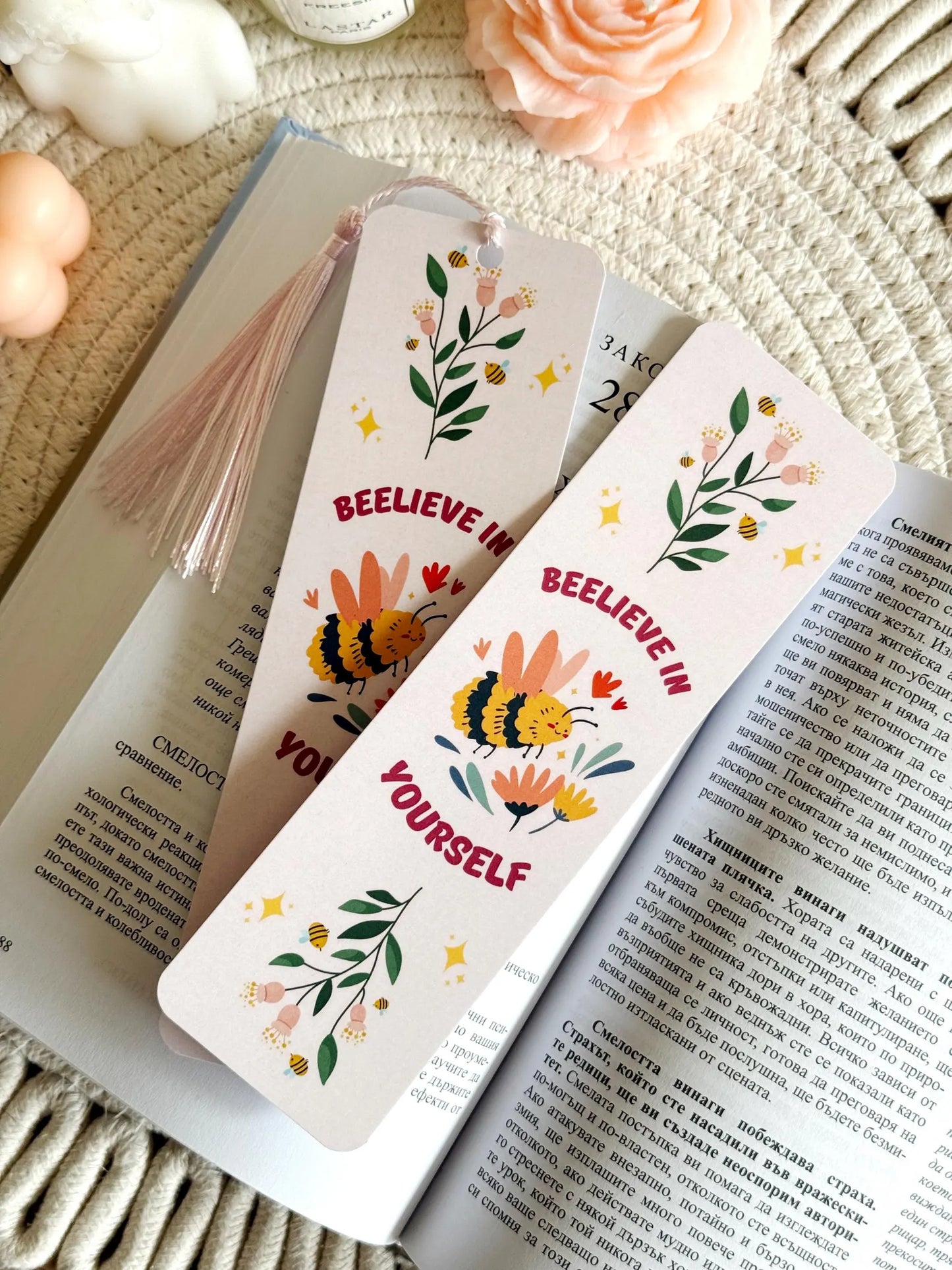 Bee Bookmark with Tassel