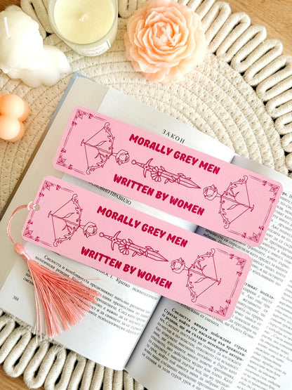 Morally Grey Bookmark with Tassel