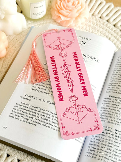 Morally Grey Bookmark with Tassel