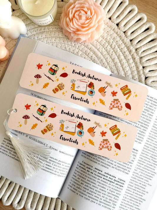 Autumn Essentials Bookmark with Tassel