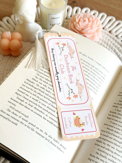 Daydream Book Club Ticket Bookmark with Tassel