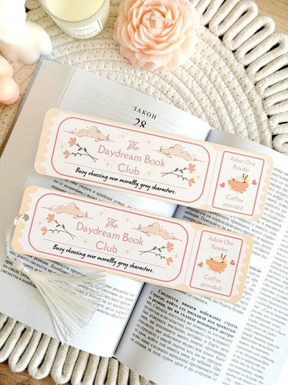 Daydream Book Club Ticket Bookmark with Tassel