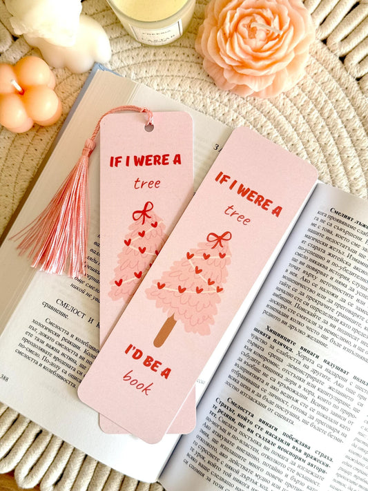 Christmas Tree Bookmark with Tassel