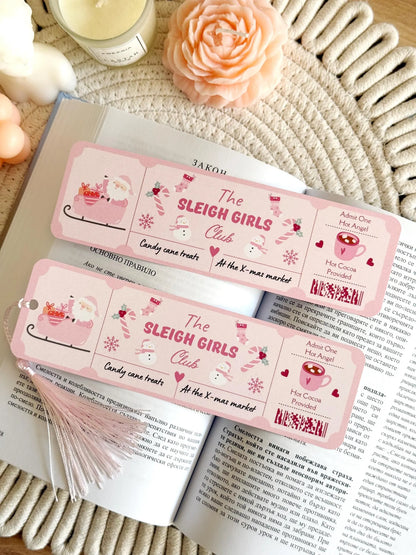 Sleigh Girls Book Club Ticket Bookmark with Tassel