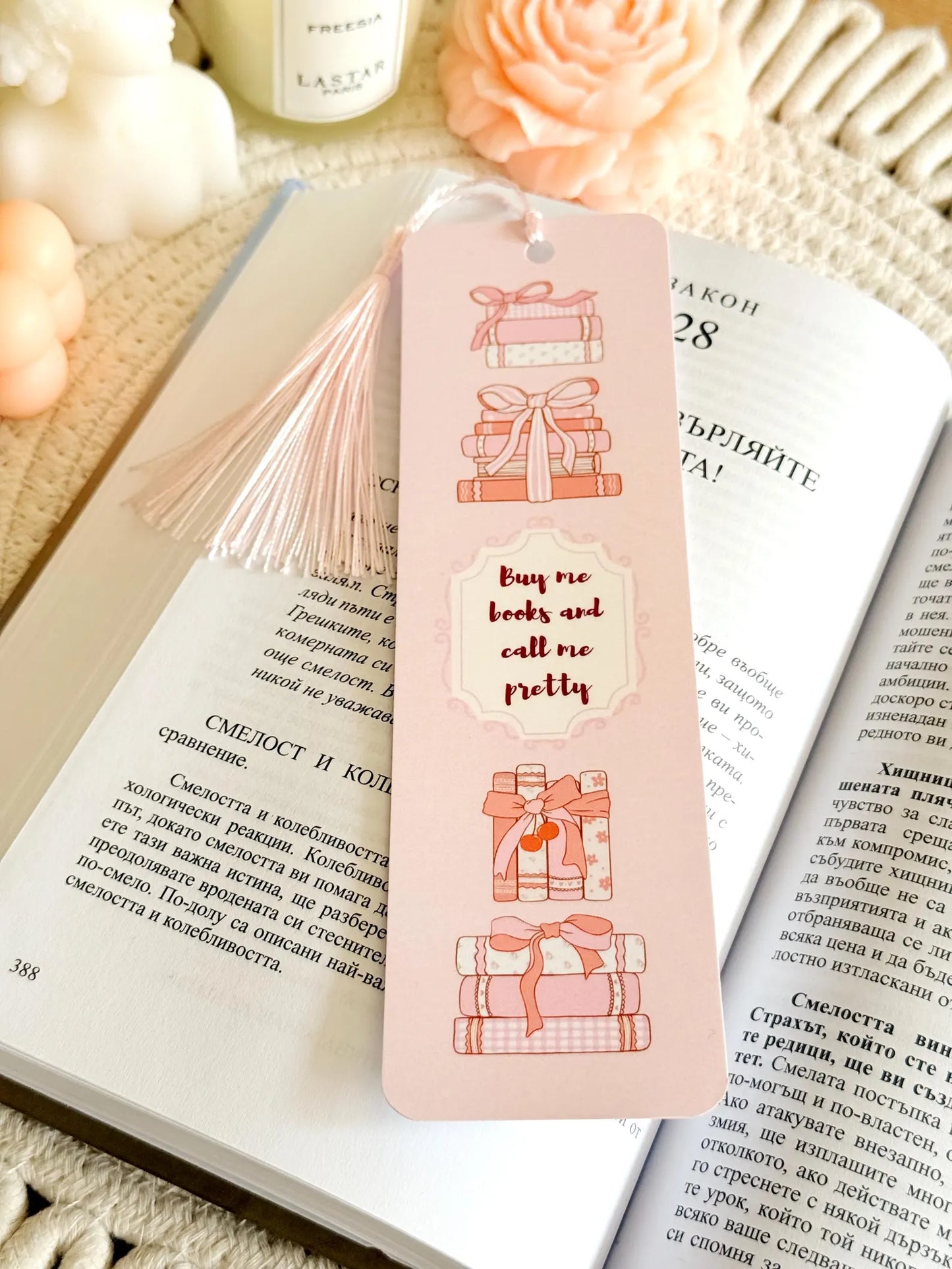 Coquette Bookmark with Tassel