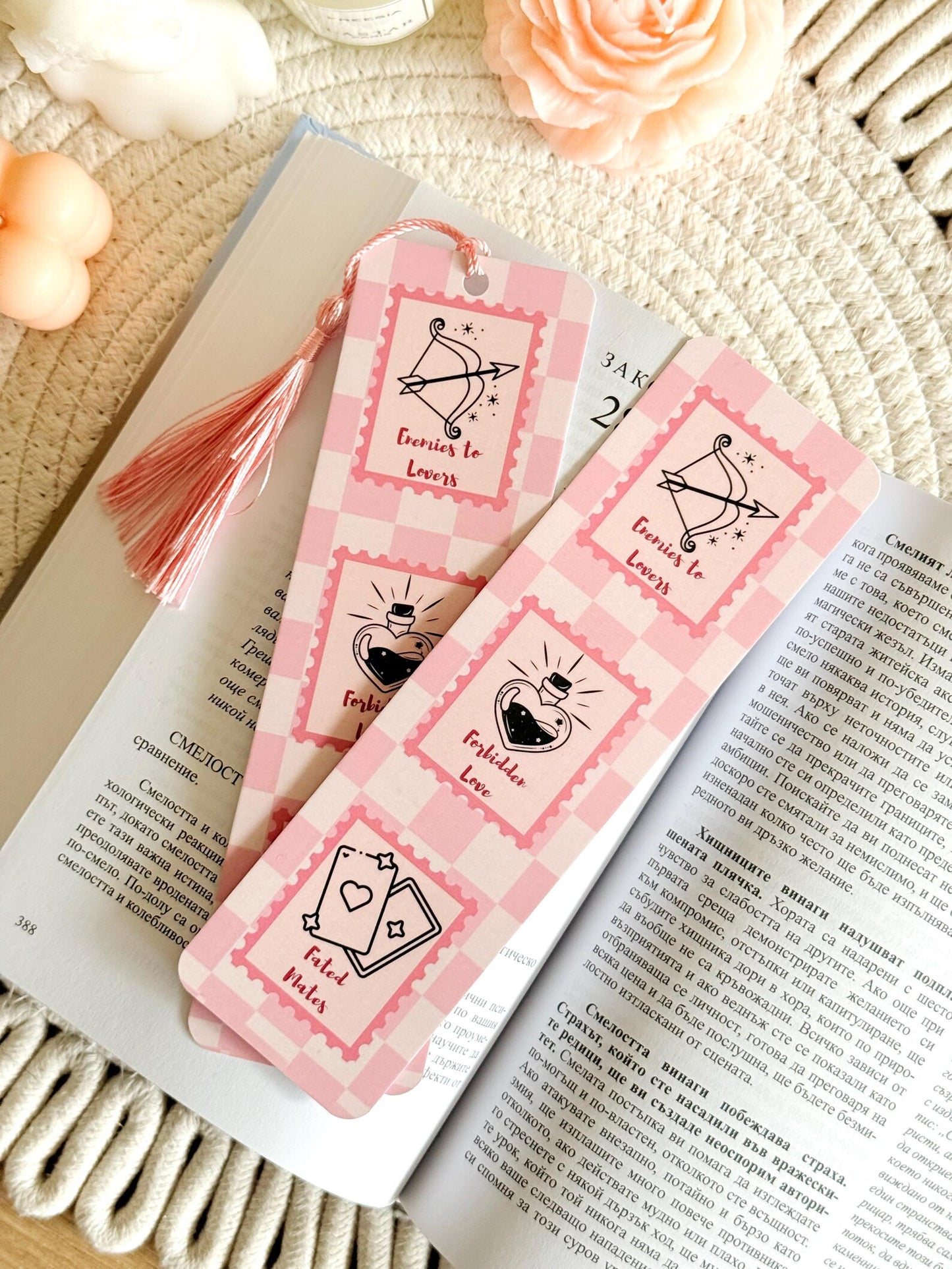 Love Tropes Bookmark with Tassel