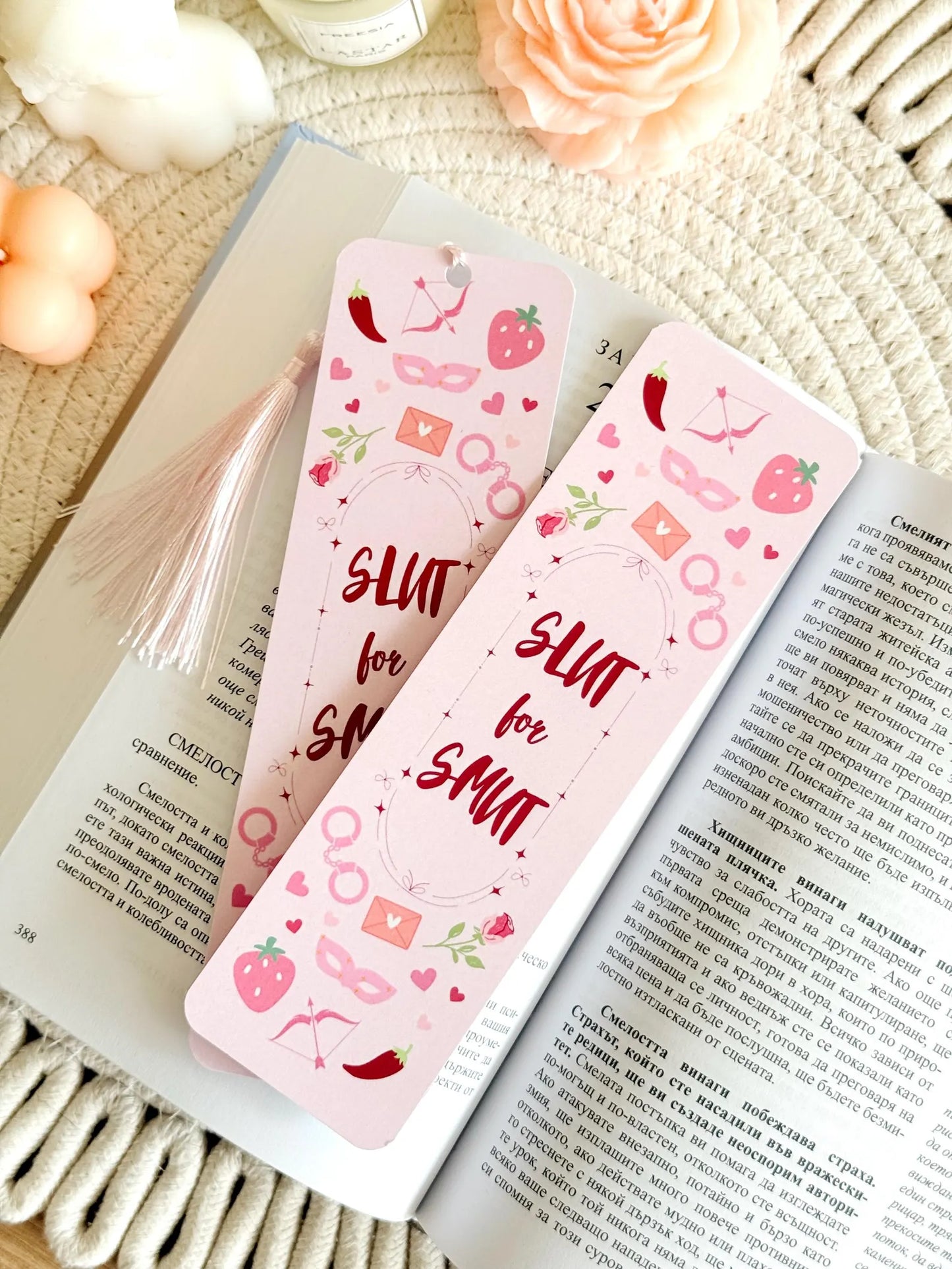 Slut for Smut Bookmark with Tassel
