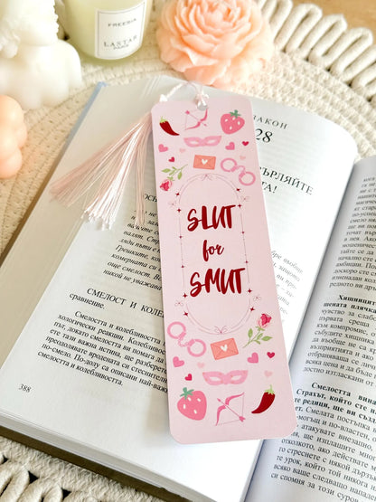 Slut for Smut Bookmark with Tassel