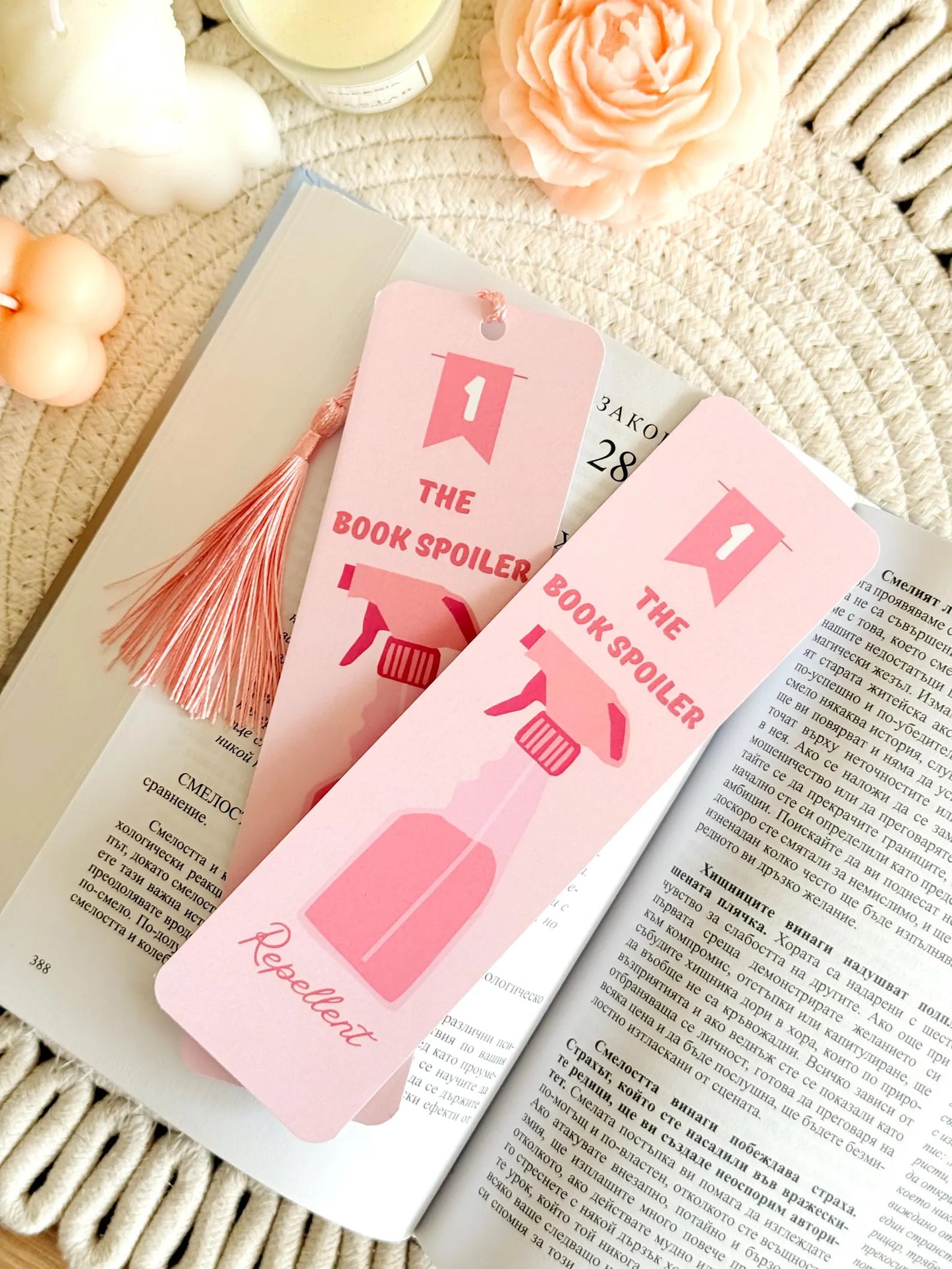 Book Spoiler Repellent Bookmark with Tassel