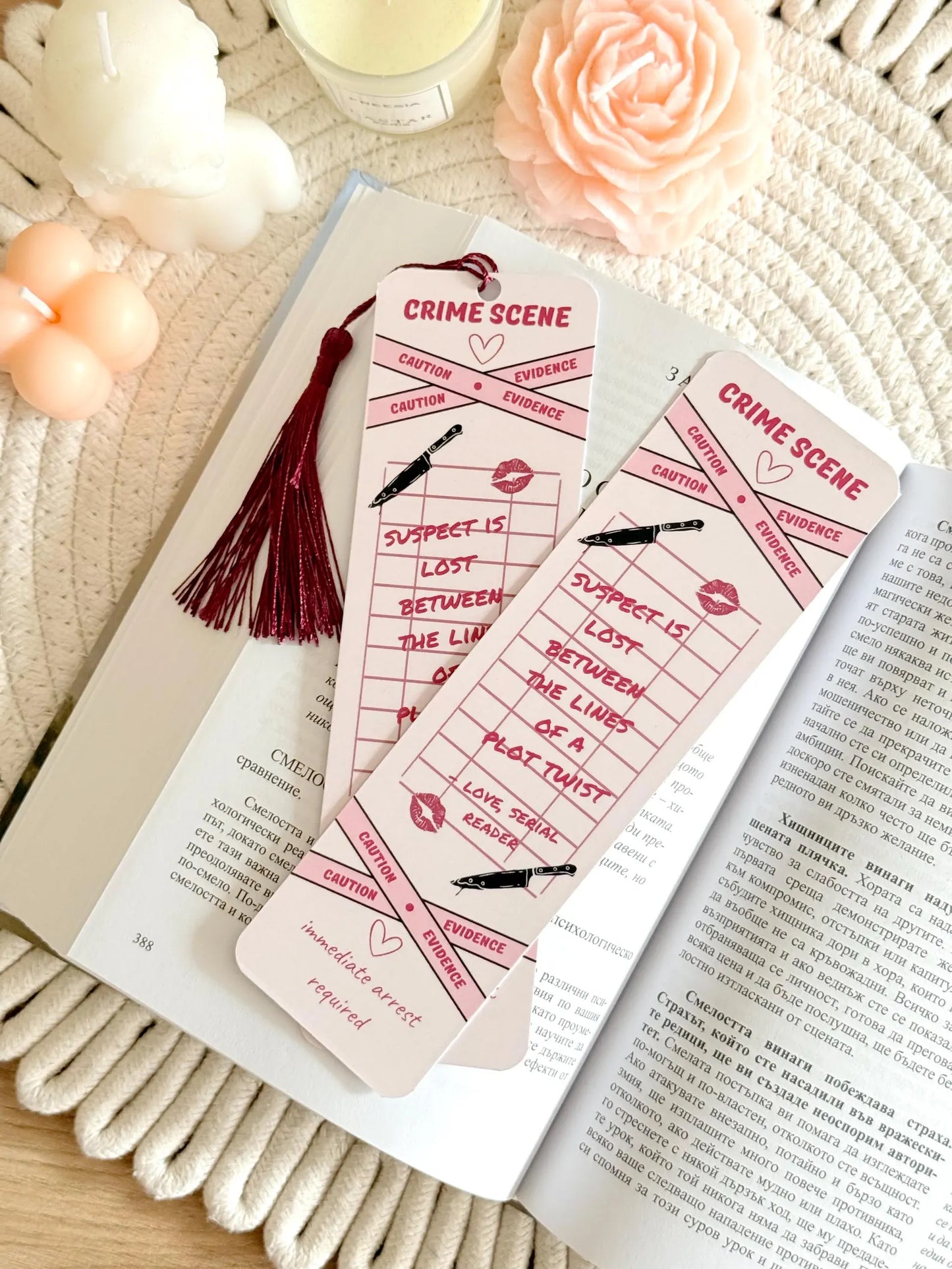 Thriller Bookmark with Tassel