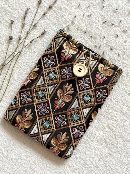 Embroidered Rose Gold E-Reader Sleeve