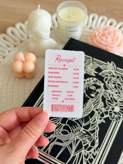 Bookshop Receipt Sticker