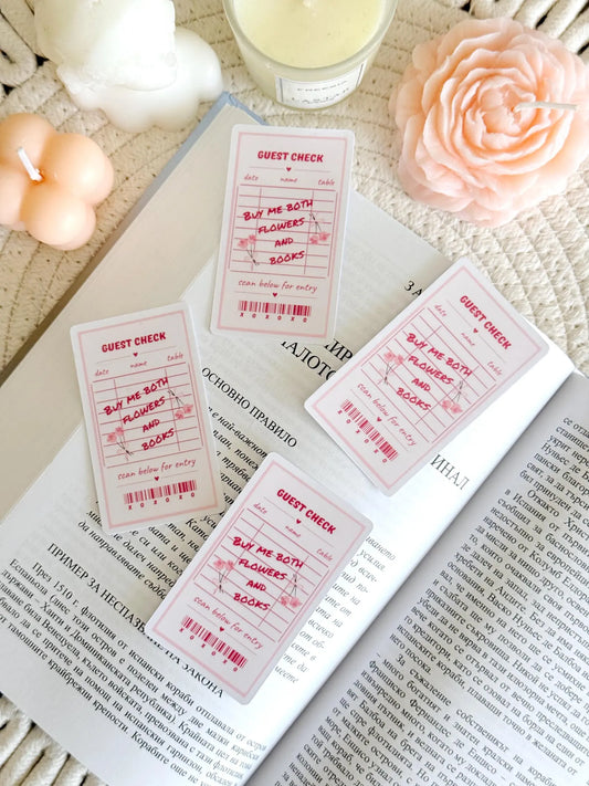 Guest Check Sticker