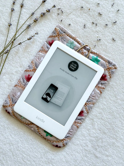 Embroidered Lavender E-Reader Sleeve