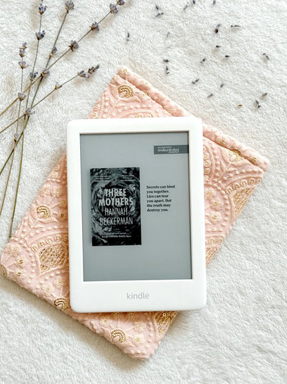 Embroidered Pink Abstract E-Reader Sleeve
