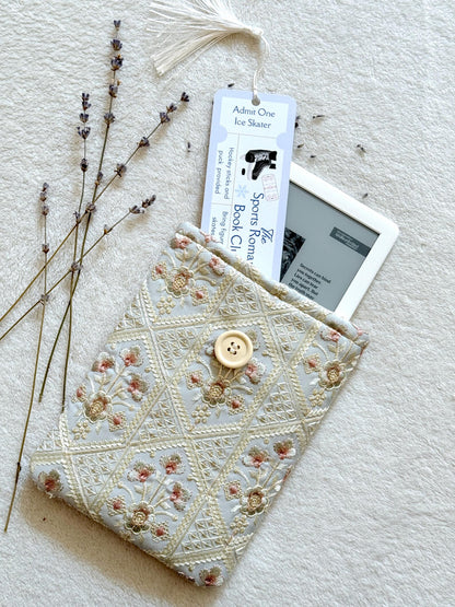 Embroidered Blue Orchid E-Reader Sleeve