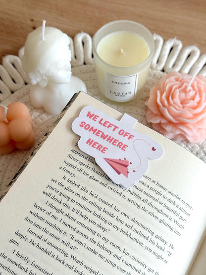 We Left Off Here Holographic Magnetic Bookmark