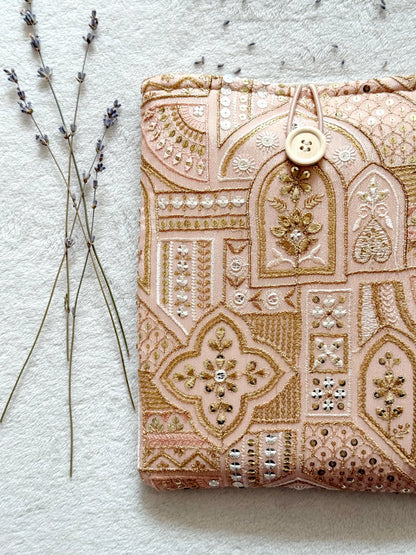 Embroidered Abstract Book Sleeve
