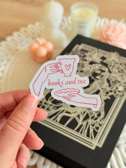 Books and Tea Sticker