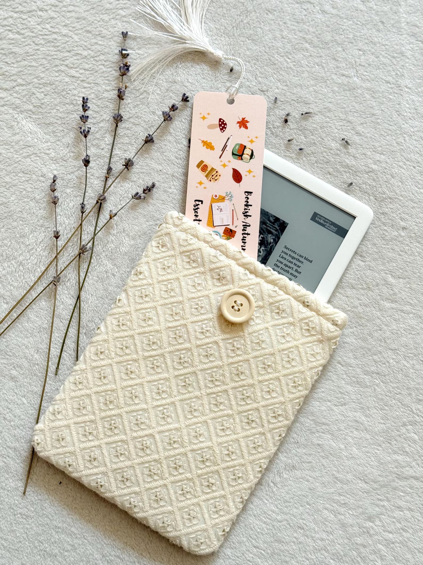 Embroidered Sequin E-Reader Sleeve